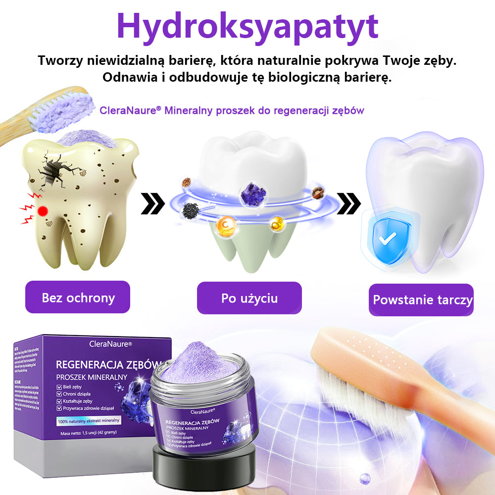 🦷CleraNature® Proszek Mineralny do Odnowy Zębów🔮