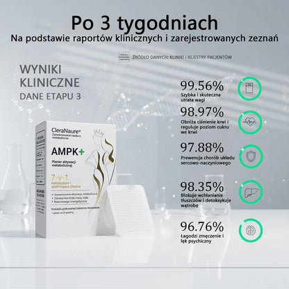⭐⭐CleraNaure® 7-w-1 metabolizm i ujędrniająca plastra (technologia mikrodyfuzji, 24-godzinny efekt) do kontroli wagi, apetytu, energii i metabolizmu cukru 💡