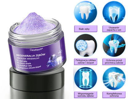 🦷CleraNature® Proszek Mineralny do Odnowy Zębów🔮