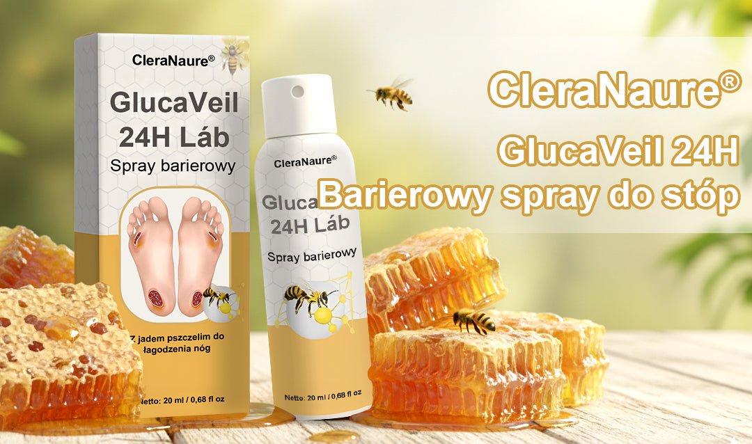 CleraNaure® GlucaVeil 24H Spray Ochronny do Stóp