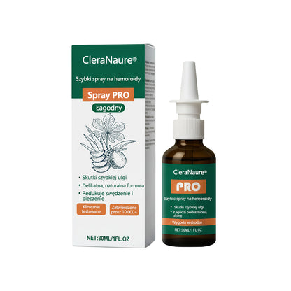 🎁 Oferta ograniczona czasowo | CleraNaure® Szybki Sprays Hemoroidalny PRO