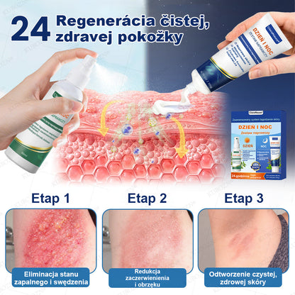 CleraNaure® Eczema Day & Night Repair System – 100% bezwsterydowy duet łagodzący dla intensywnego swędzenia, zaczerwienienia i uszkodzonej skóry (oferta)