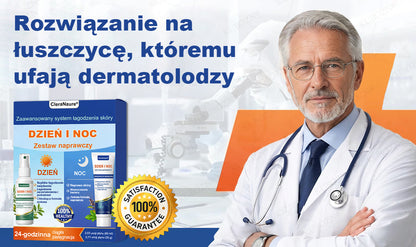 CleraNaure® Eczema Day & Night Repair System – 100% bezwsterydowy duet łagodzący dla intensywnego swędzenia, zaczerwienienia i uszkodzonej skóry (oferta)
