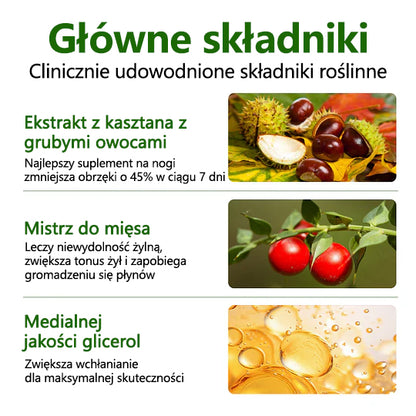 Pożegnaj się z opuchniętymi, bolącymi nogami – CleraNaure® FluidEase Profesjonalny krem na krążenie w nogach przynosi prawdziwą ulgę! ✨🦵