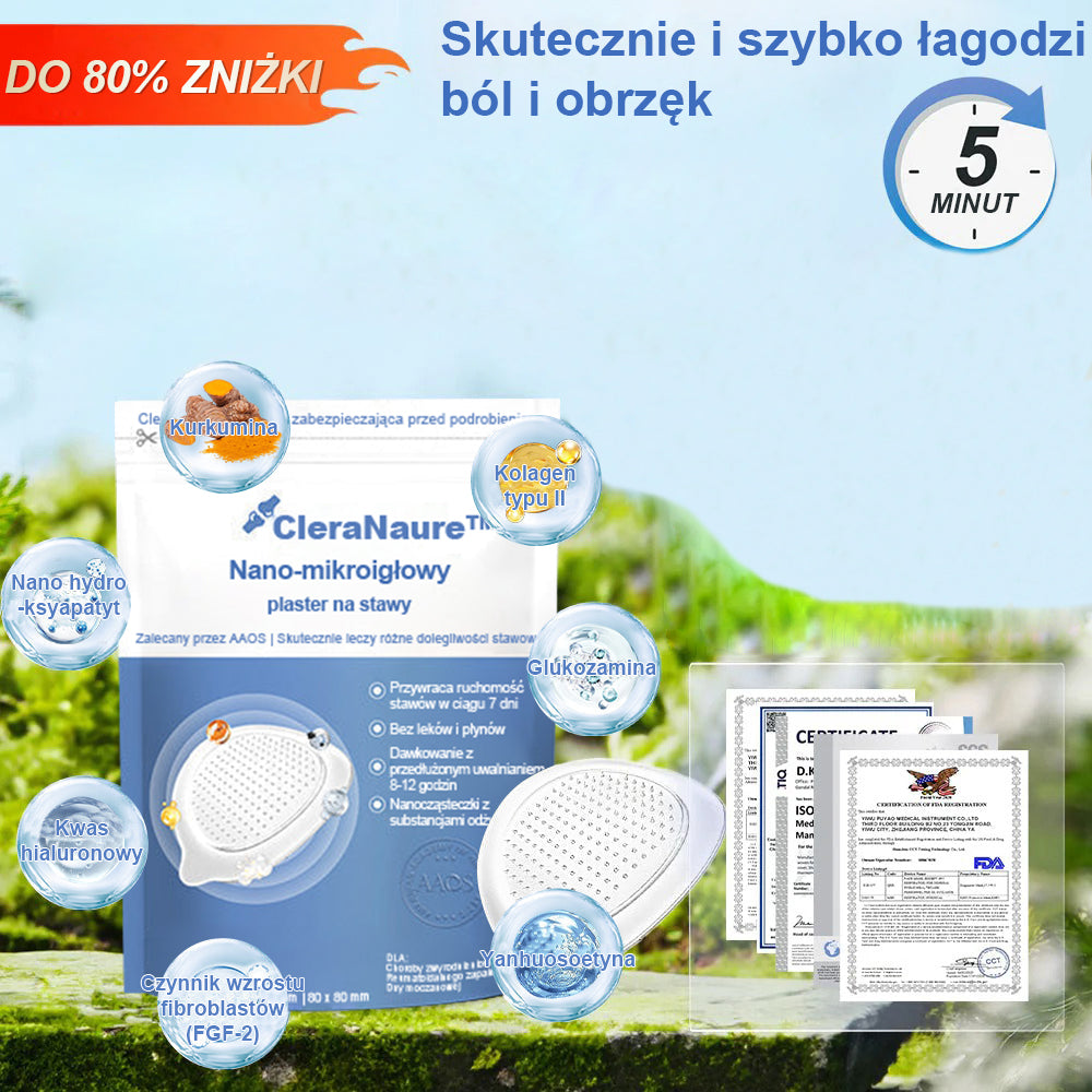 CleraNaure® nanojehličková náplast na klouby