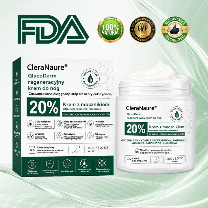 CleraNaure®GlucoDerm Regenerujący krem do stóp