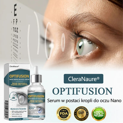 CleraNaure® Optifusion Nano Krople do Oczu Serum-Nanotechnologia przywraca wyraźne widzenie, bez okularów, bez interwencji chirurgicznej
