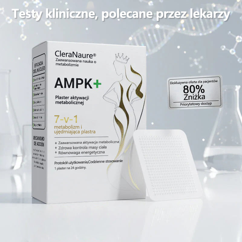 ⭐⭐CleraNaure® 7-w-1 metabolizm i ujędrniająca plastra (technologia mikrodyfuzji, 24-godzinny efekt) do kontroli wagi, apetytu, energii i metabolizmu cukru 💡
