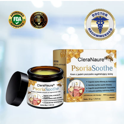CleraNaure® PsoriaSoothe – Krem z jadem pszczelim przywracający zdrowie skórze