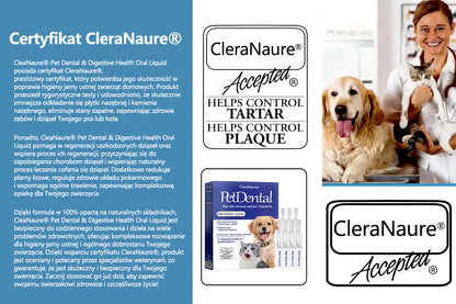 🫧[Oficjalny sklep] CleraNaure® Płyn do pielęgnacji jamy ustnej dla zdrowia zębów i trawienia zwierząt – Odświeża oddech, usuwa kamień nazębny, wspomaga regenerację dziąseł i stabilizuje zęby (dla kotów i psów) – Oszczędź 80% już dziś!