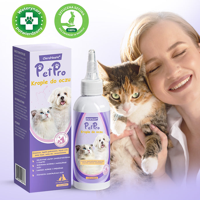 CleraNature® PetPro - Krople do Oczu dla Zwierząt