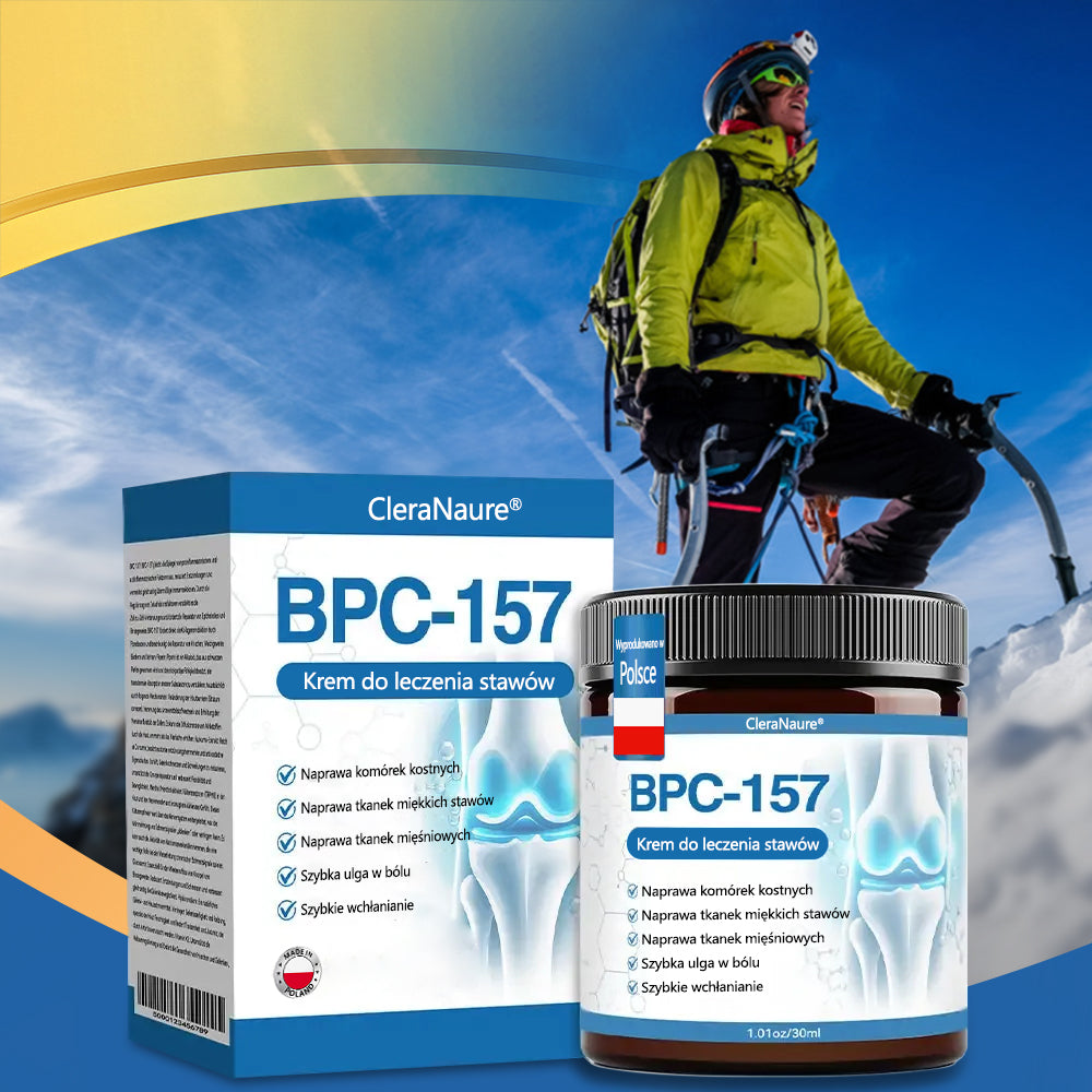 🥇 CleraNaure® BPC-157 Krem do Leczenia Stawów🦴 Leczy Artretyzm, Neuropatię, Reumatyzm, Urazy Sportowe i Więcej✨