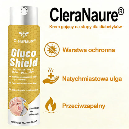 CleraNaure® GlucoShield Spray na rany z jadem pszczelim