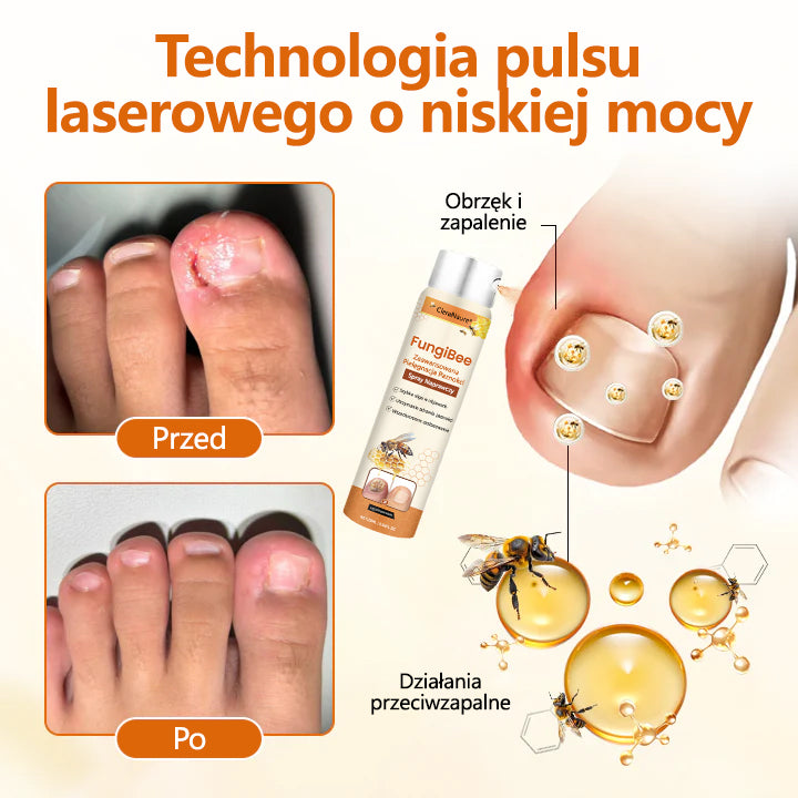 CleraNaure® FungiBee Zaawansowany Spray Naprawczy do Paznokci