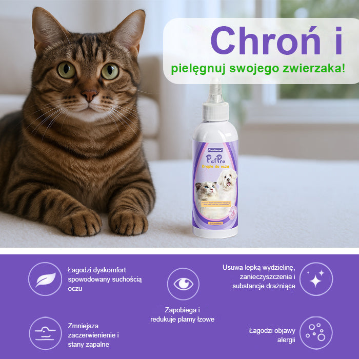 CleraNature® PetPro - Krople do Oczu dla Zwierząt