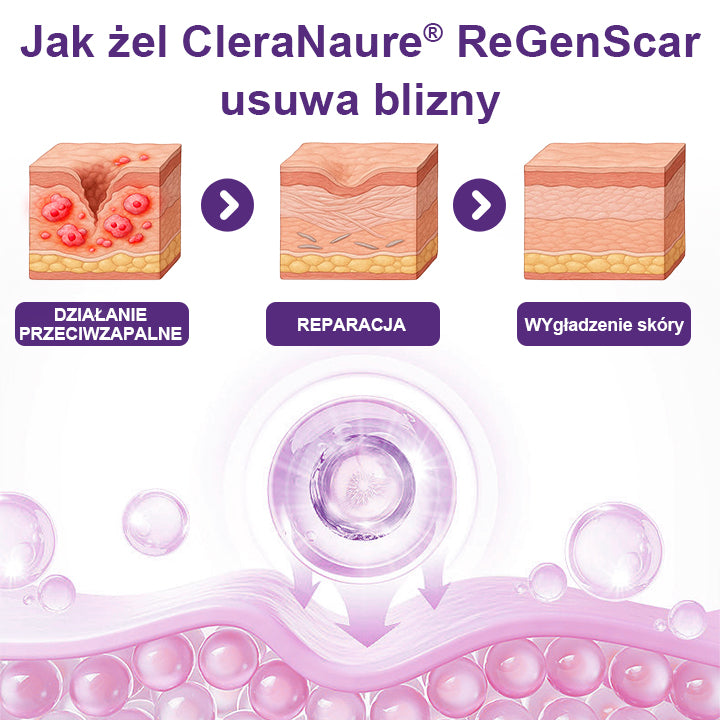 🥇CleraNaure® ReGenScar Żel na Blizny z Komórkami Macierzystymi