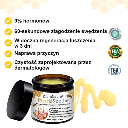 CleraNaure® PsoriaSoothe – Krem z jadem pszczelim przywracający zdrowie skórze