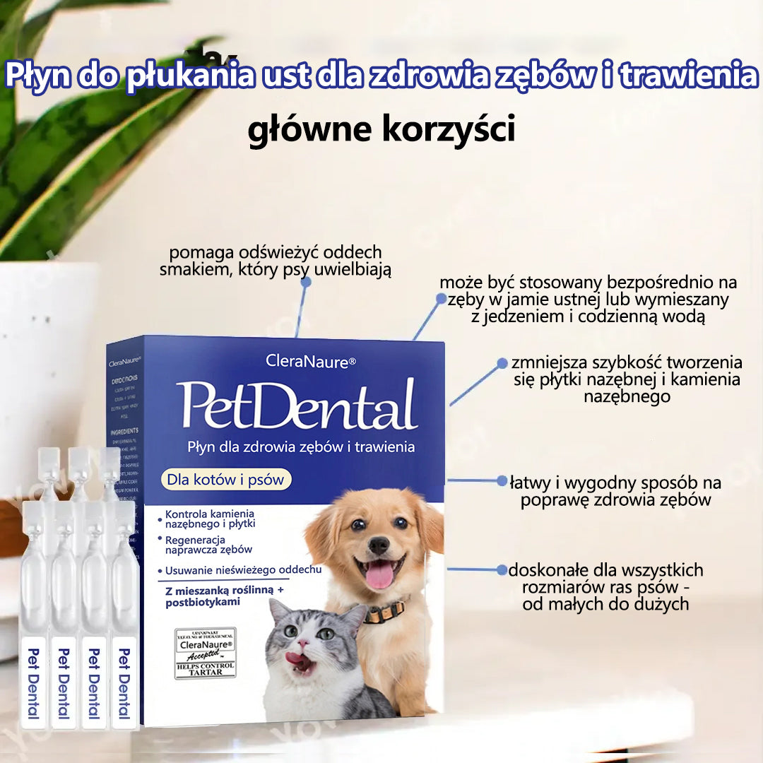 🫧[Oficjalny sklep] CleraNaure® Płyn do pielęgnacji jamy ustnej dla zdrowia zębów i trawienia zwierząt – Odświeża oddech, usuwa kamień nazębny, wspomaga regenerację dziąseł i stabilizuje zęby (dla kotów i psów) – Oszczędź 80% już dziś!