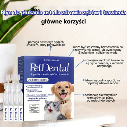 🫧[Oficjalny sklep] CleraNaure® Płyn do pielęgnacji jamy ustnej dla zdrowia zębów i trawienia zwierząt – Odświeża oddech, usuwa kamień nazębny, wspomaga regenerację dziąseł i stabilizuje zęby (dla kotów i psów) – Oszczędź 80% już dziś!