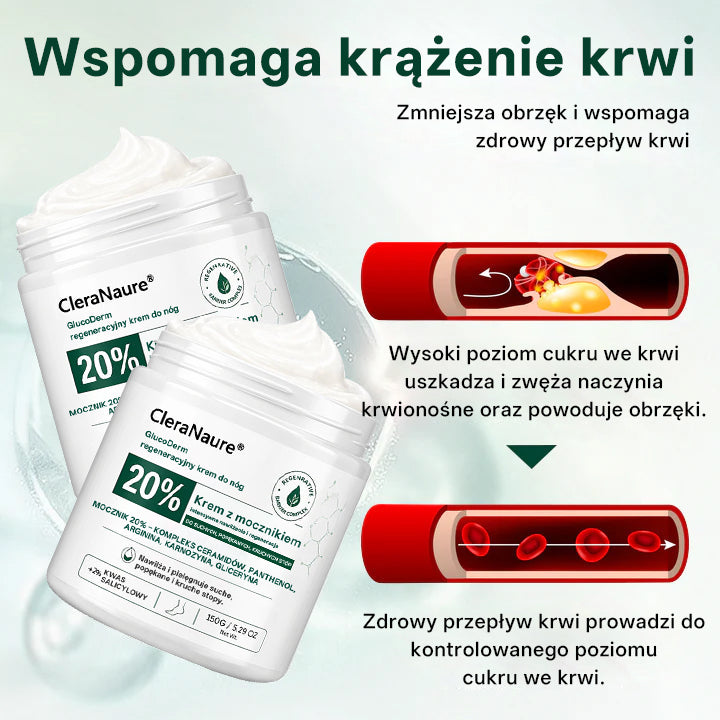 CleraNaure®GlucoDerm Regenerujący krem do stóp
