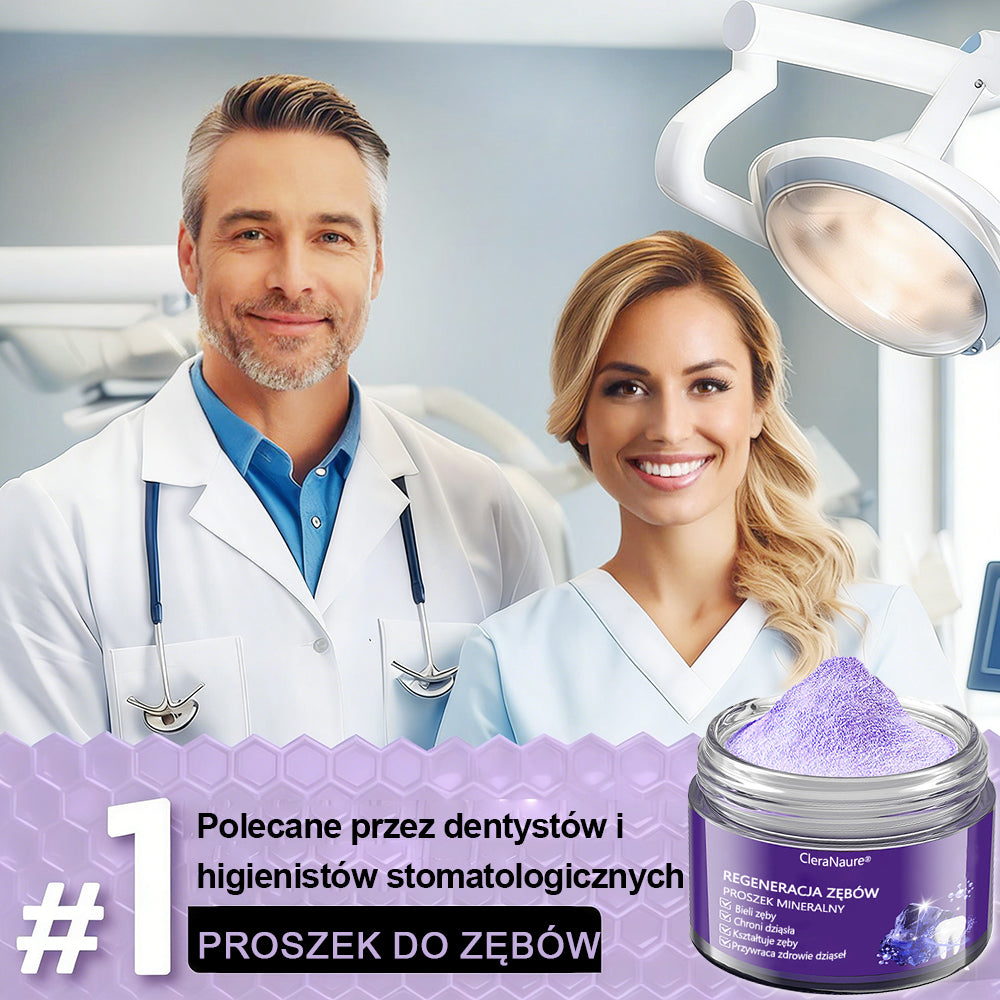 🦷CleraNature® Proszek Mineralny do Odnowy Zębów🔮