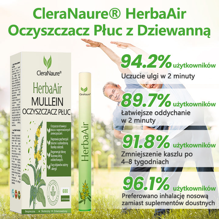 CleraNaure® HerbaAir Mullein Oczyszczacz Płuc