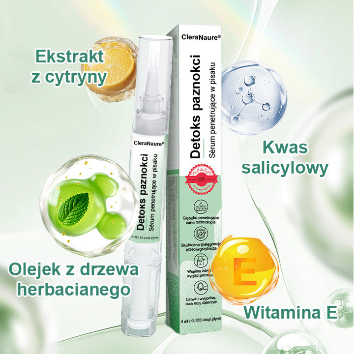 CleraNaure® Penetrujące Serum w Pisaku do Detoksu Paznokci