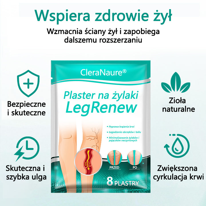 CleraNaure® LegRenew Plaster na żylaki