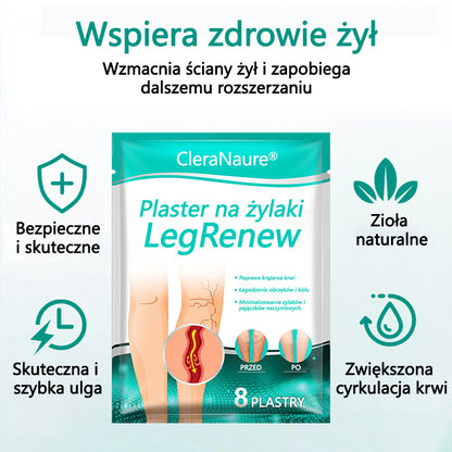 CleraNaure® LegRenew Plaster na żylaki