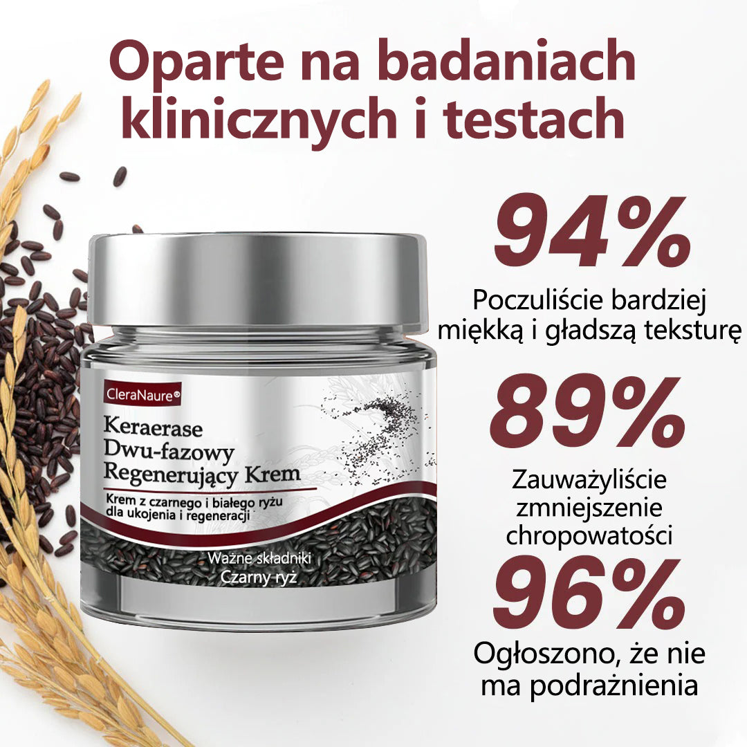 ⭐🏅 Oficjalny sklep CleraNaure® Keraerase Krem Odnowy o Podwójnym Działaniu - Krem z podwójnym działaniem do regeneracji skóry (wygładza wypukłe grudki i rozkłada głębokie nagromadzenie keratyny bez kwasów i podrażnień)