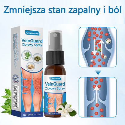 🪶CleraNaure® VeinGuard Ziołowy Spray – ✅ Klinicznie potwierdzone usuwanie żylaków w zaledwie 7 dni!